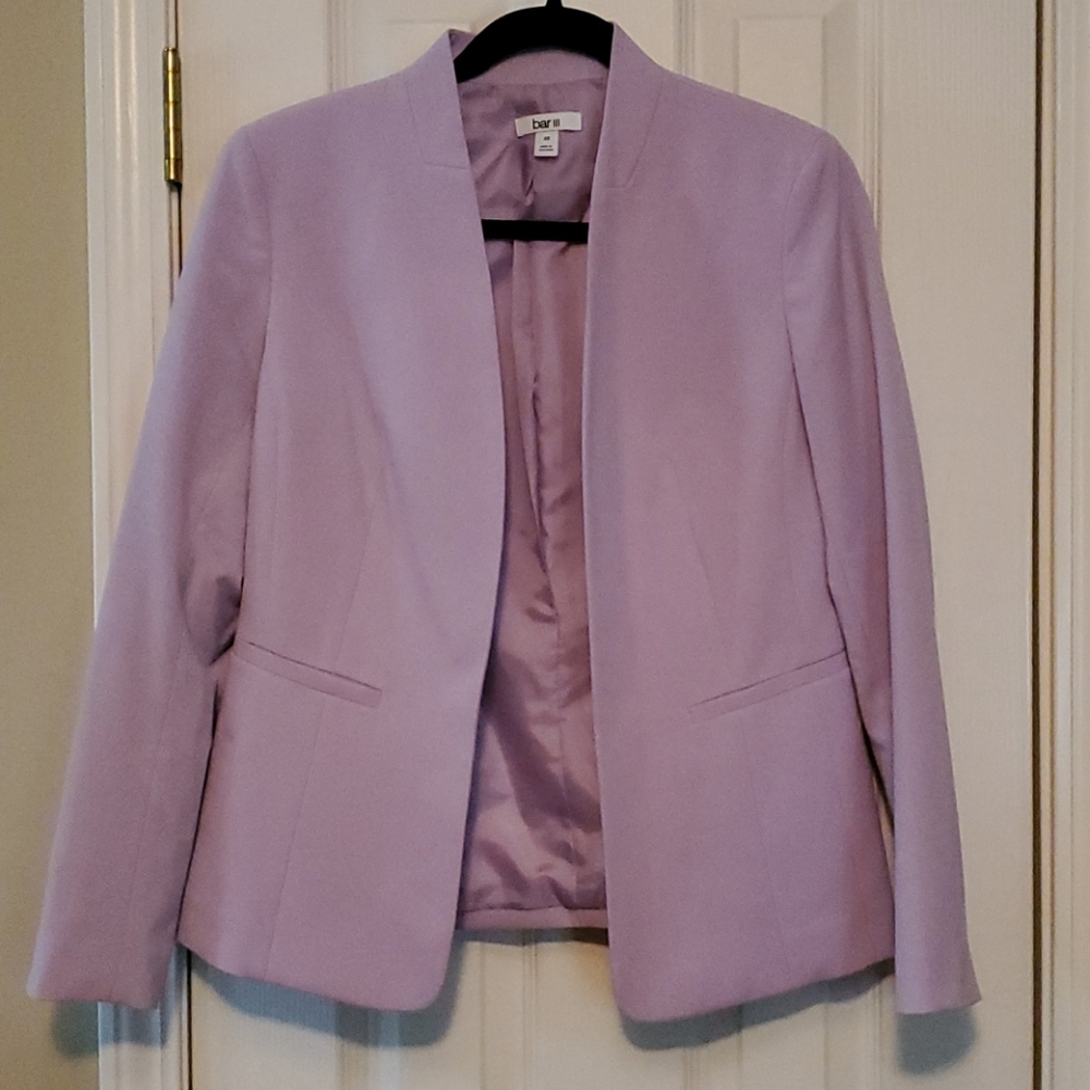 Bar III Lilac open blazer